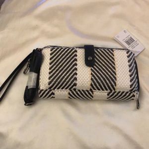 sakroots Woven Large Smart Phone Crossbody Bag Black & White Soulful Desert NWT